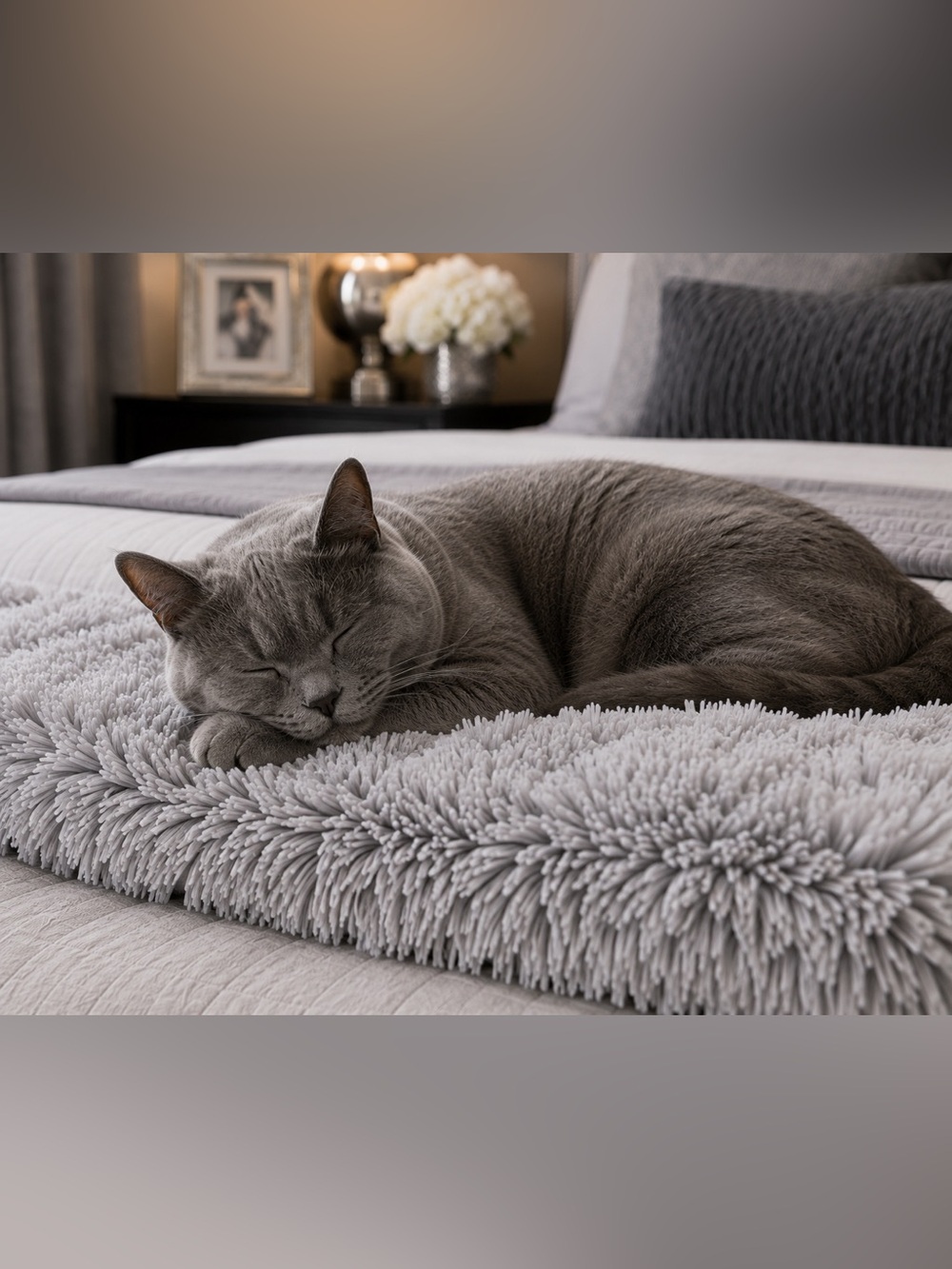Cat Blanket, Gray